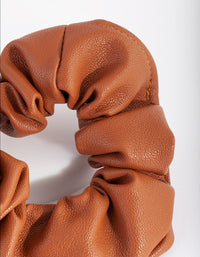 Tan PU Scrunchie - link has visual effect only