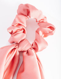 Blush Satin Scarf Scrunchie - link has visual effect only