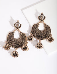 Antique Gold Bohemian Drop Earring - link has visual effect only