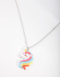 Kids Glitter Unicorn Necklace - link has visual effect only