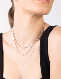 Silver Mix Trend Chain Necklace Pack - link has visual effect only