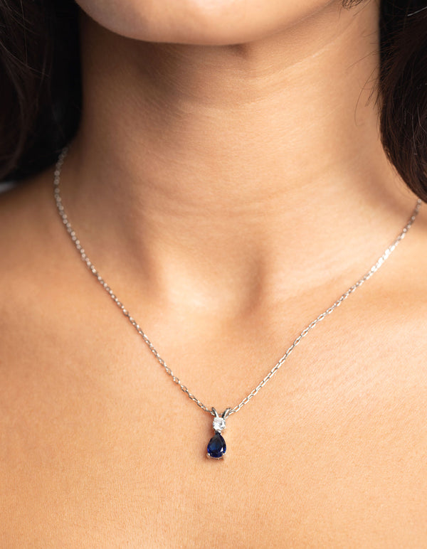 Amazon.com: Genuine Blue Star Sapphire Necklace Sterling Silver 925 /  Oval-Shaped : Handmade Products