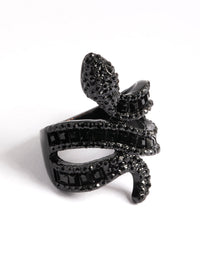 Black Baguette Snake Ring - link has visual effect only