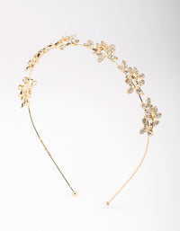 Gold Diamante Leaf Aliceband - link has visual effect only