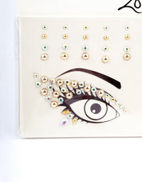 Acrylic Gold Diamante Face Jewels - link has visual effect only