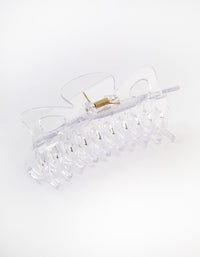 Acrylic Clear Triangle Cut Out Claw Clip - link has visual effect only