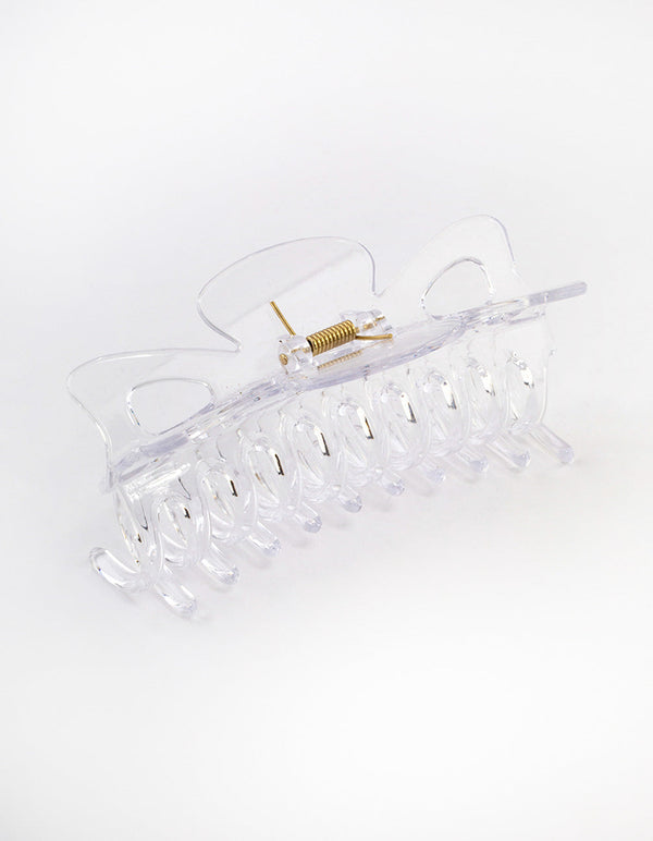 Acrylic Clear Triangle Cut Out Claw Clip