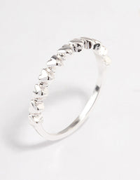 Silver Mini Hearts Ring - link has visual effect only