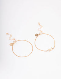Gold Diamante Butterfly Bracelet Pack - link has visual effect only