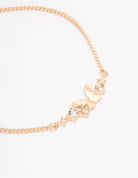 Gold Diamante Butterfly Bracelet Pack - link has visual effect only