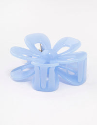 Blue Flower Hair Claw Clip - link has visual effect only