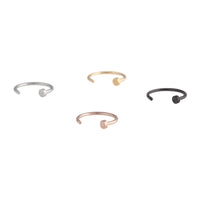 Mixed Metal Mini Nail Nose Ring 4-Pack - link has visual effect only