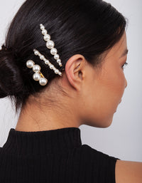 Gold Multi Pearl Pin 4-Pack - link has visual effect only