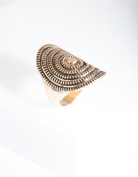 Antique Gold Textured Ring - link has visual effect only