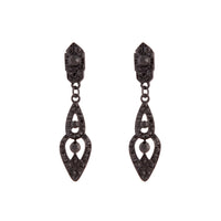 Black Antique Style Drop Earrings - link has visual effect only