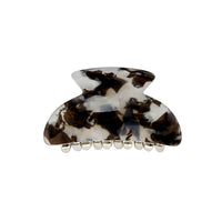 Small Black & White Tortoiseshell Claw Clip - link has visual effect only
