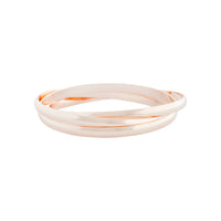 Rose Gold Trio Linked Bangle - link has visual effect only