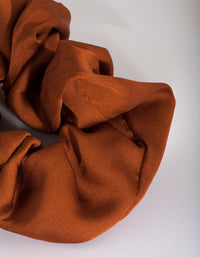 Rust Satin Oversized Scrunchie - link has visual effect only