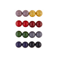 Multicoloured Cracked Ball Stud Earring Pack - link has visual effect only