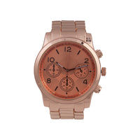 Rose Gold Classic Dial Watch - link has visual effect only