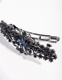 Gunmetal Blue Deco Hair Clip - link has visual effect only