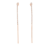 Rose Gold Cup Chain Drop Earrings - link has visual effect only