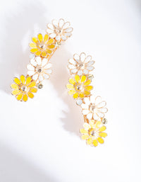 Gold Yellow Daisy Hair Clip 2 Pack - link has visual effect only