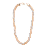 Mixed Metal Twisted Mesh Tube Necklace - link has visual effect only