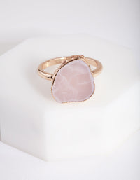 Gold Pink Stone Ring - link has visual effect only