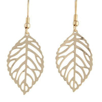 Gold Filigree Leaf Drop Earrings - link has visual effect only